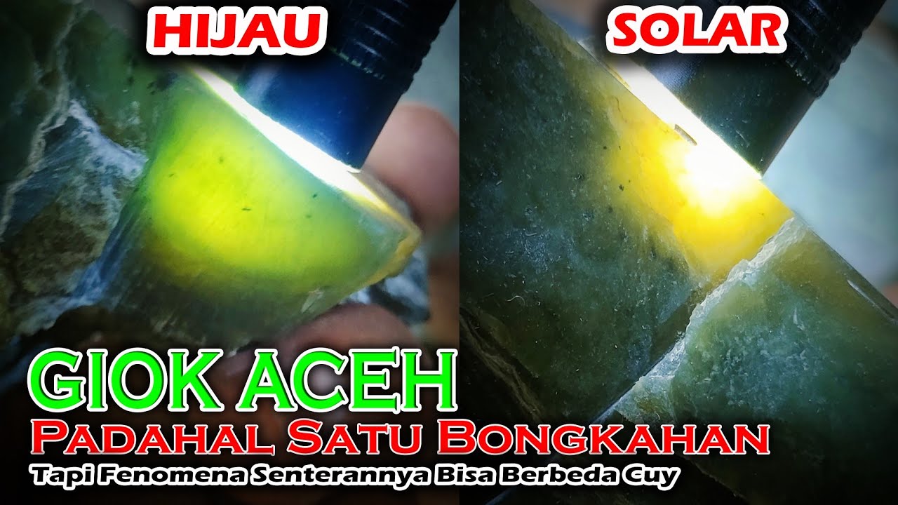 Banyak Orang Tidak Tau BATU GIOK ACEH SUPER Punya Berbagai Macam Karakter Visual dan Senteran Cuy