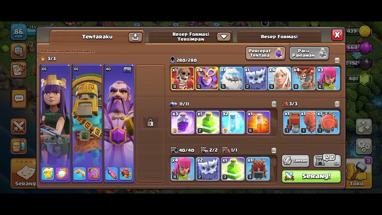 COMBO TER OP DITH12 VS TH13 WAJIB COBA🔥🔥@13thmedia55 @12THPullingo @GodsonCoC #clashofclans #games 