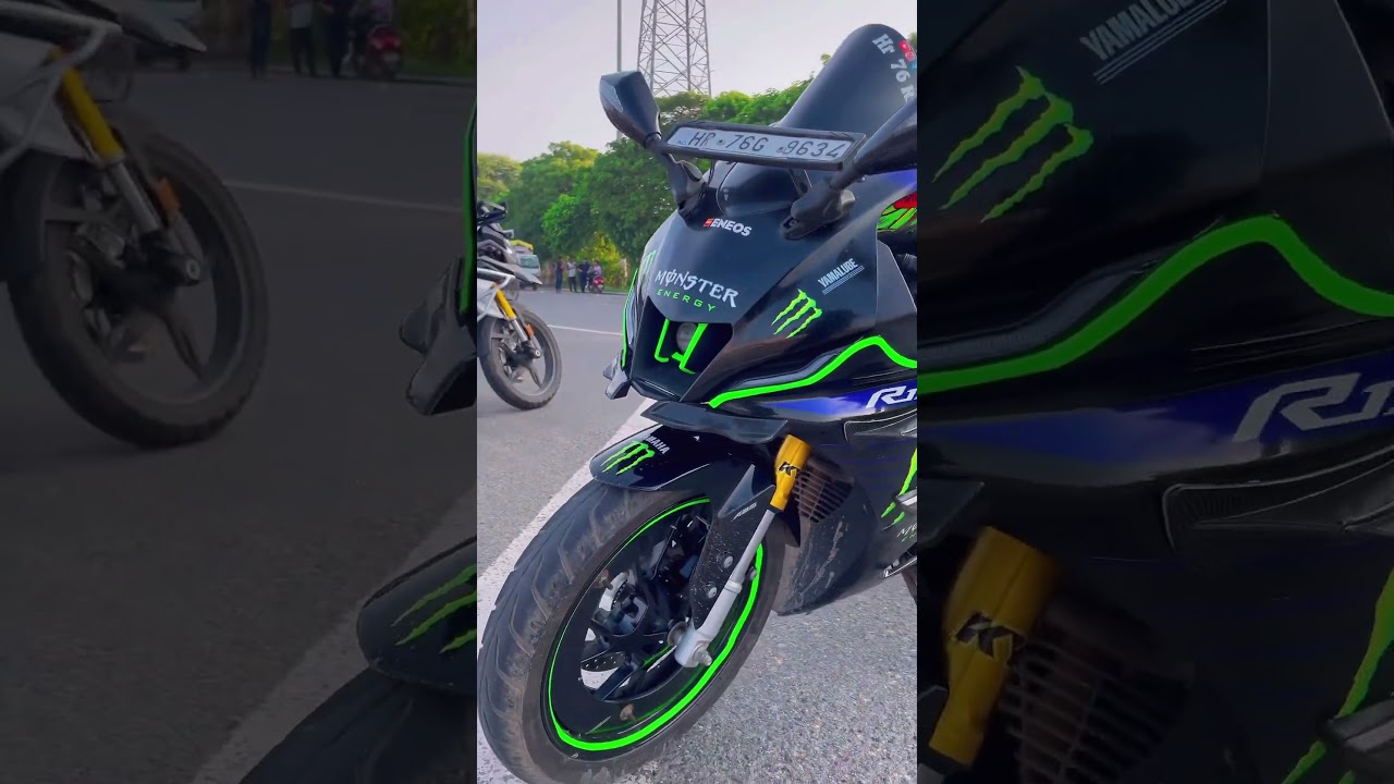 Yamaha R15m monster edition 😌😌 #hr76rider #rider #r15m #modified