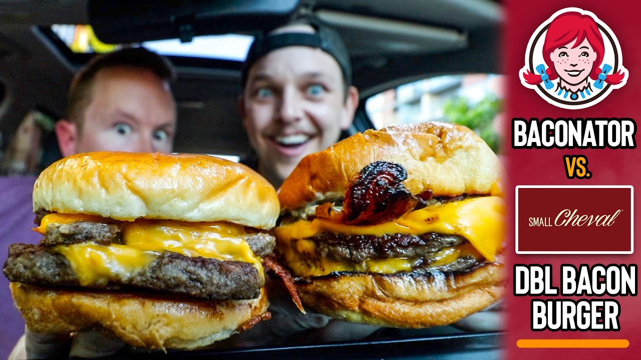 Wendy's $8 Baconator vs. Small Cheval's $14 Bacon Cheeseburger | *FAST FOOD vs. CHICAGO LOCAL* 🍔