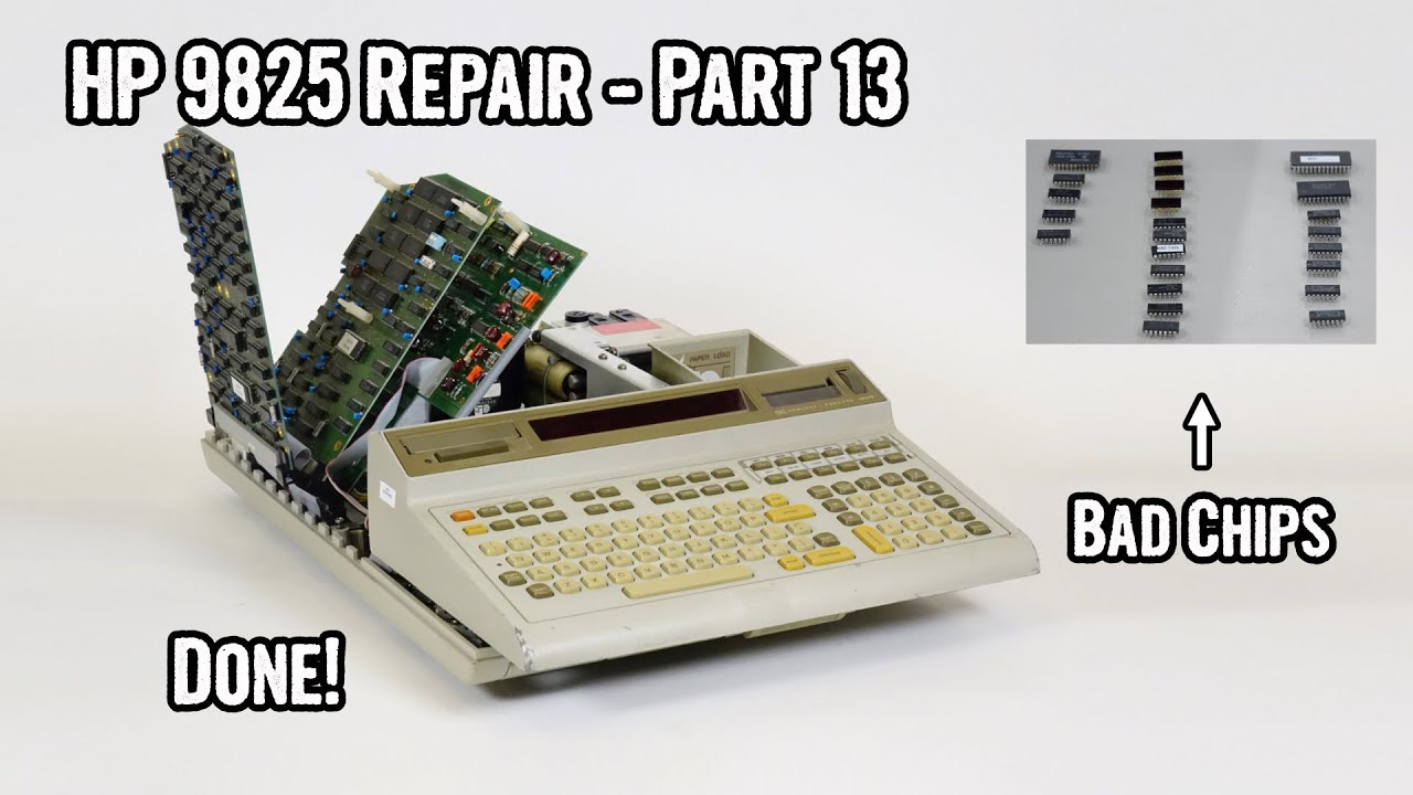 HP 9825 Repair - Part 13: if we can fix the tape drive boards, we’ll be fully repaired!