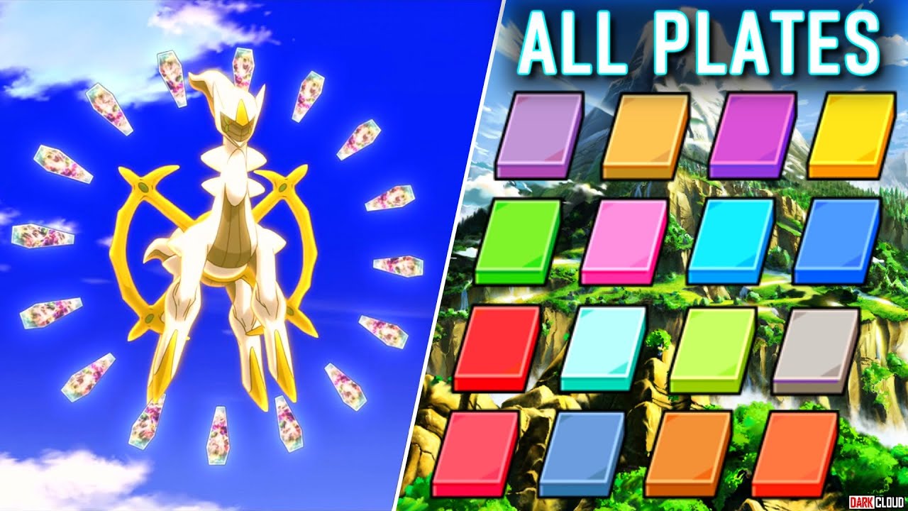 Pokémon Platinum All ELEMENTAL PLATES