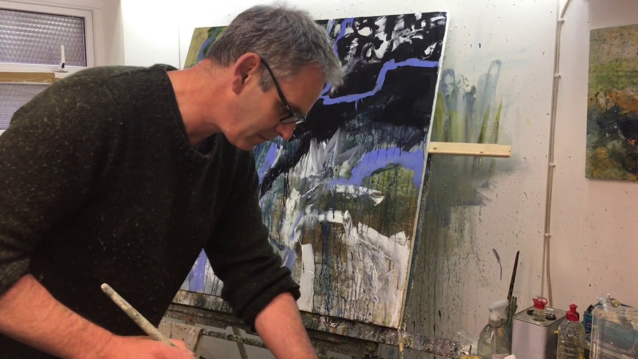 LEWIS NOBLE - Large Studio Painting May 2018