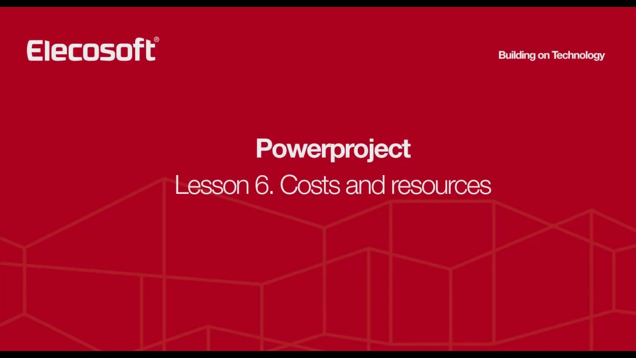 Powerproject Lesson 6 - Costs and Resources