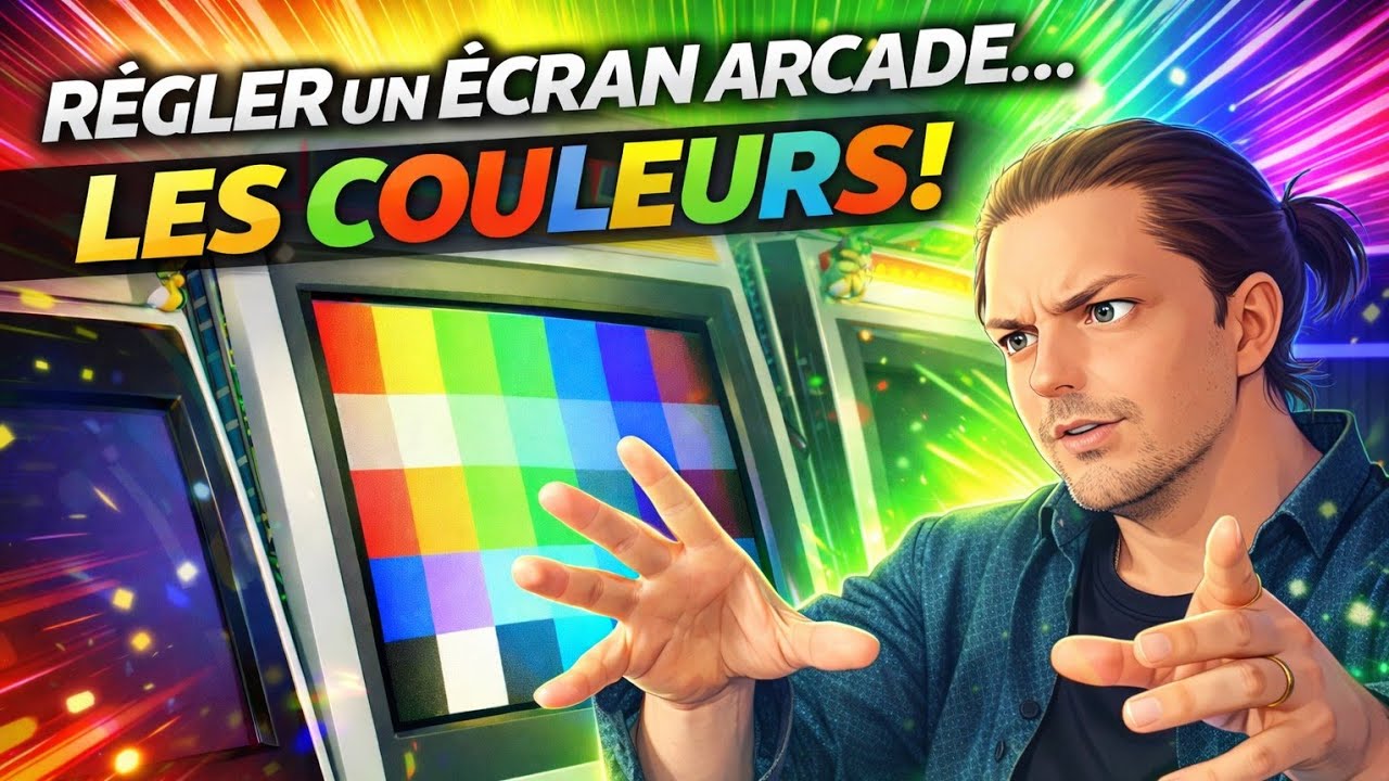 Régler un écran arcade. Les COULEURS !
