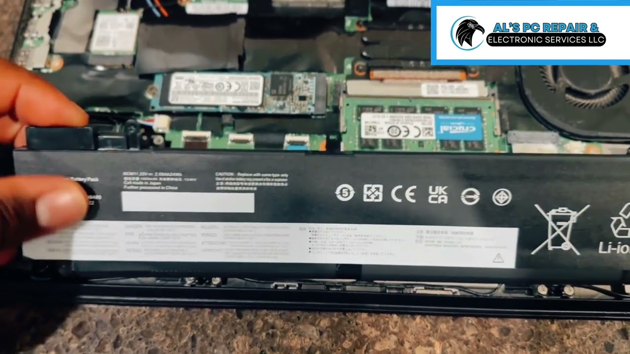 🔋 Replacing Two Batteries in My Lenovo Laptop @alspcrepair 