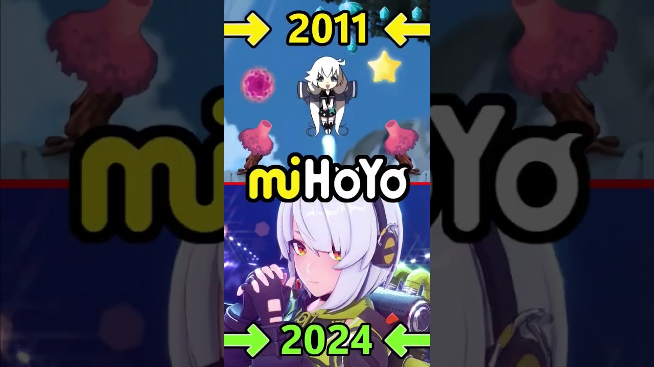 Evolution of miHoYo Games 2011-2024 #shortvideo #shorts