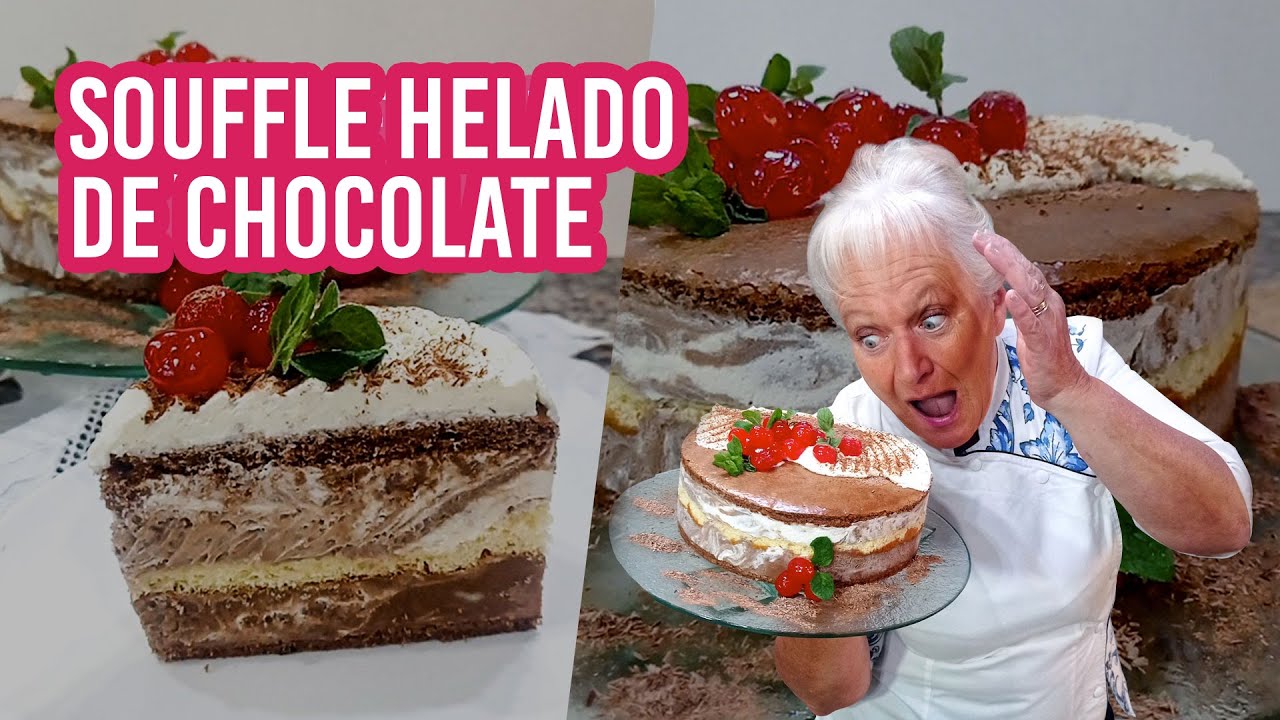 POSTRE! SOUFFLE HELADO DE CHOCOLATE [Especial para el día del Padre 🙍‍♂️]. POSTRE HELADO!