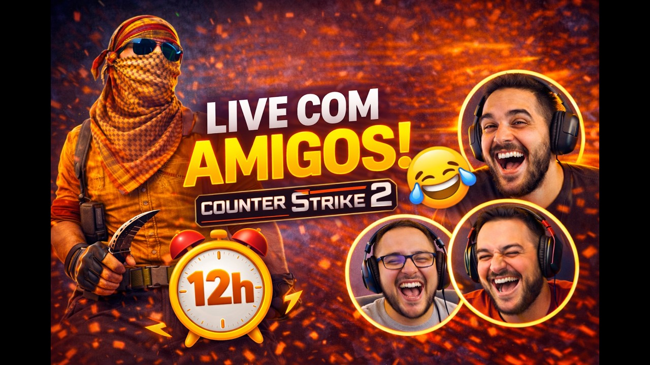 LIVE COMPLETA DE CS2 🔴gameplay, zoeira e muita resenha 😂