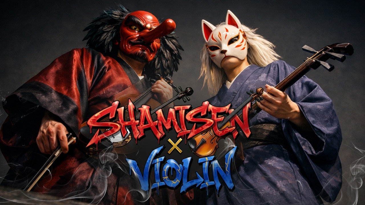 【Shamisen × Violin】 Epic Oni vs Kitsune Fusion | Dark Japanese Hip Hop Instrumental
