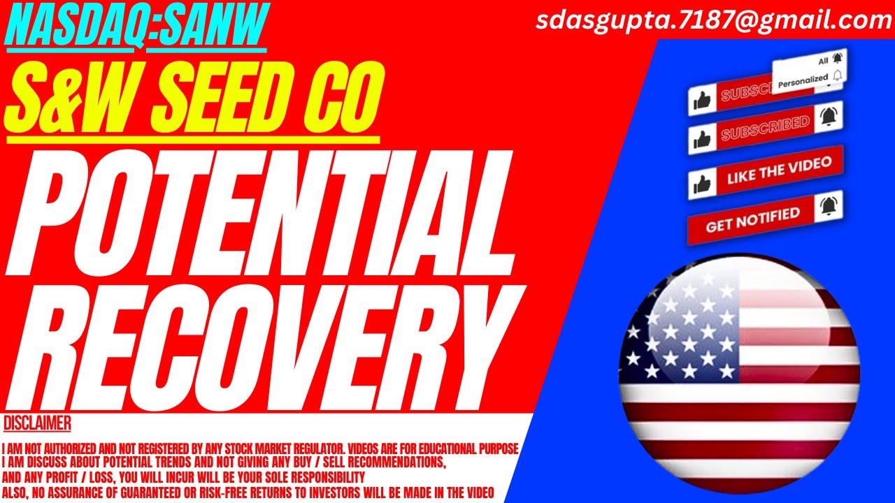 POTENTIAL RECOVERY : SANW STOCK ANALYSIS | S&W SEED CO STOCK