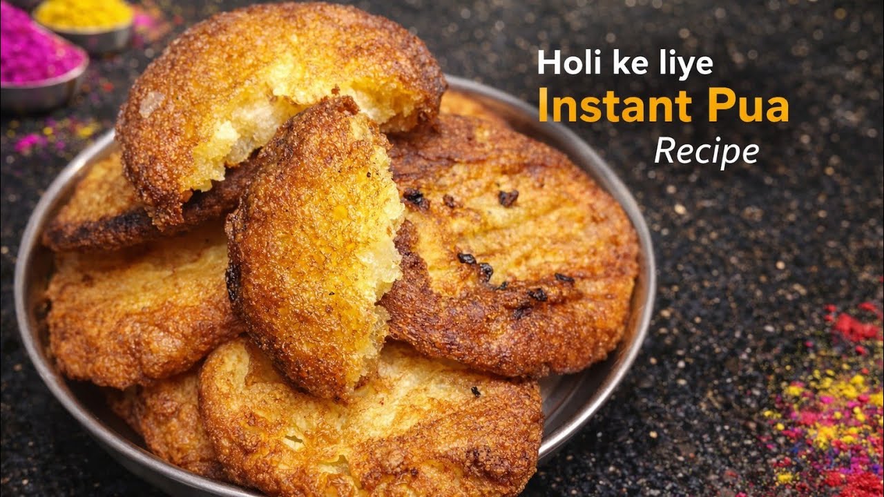Instant Pua Recipe | सिर्फ और सिर्फ 5 मिनट में बनाएं बहुत कुरकुरे पुआ  | जब भी मन करे झटपट बनाओ खाओ 