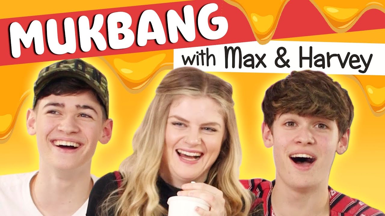 😜 MUKBANG WITH MAX AND HARVEY 🍔