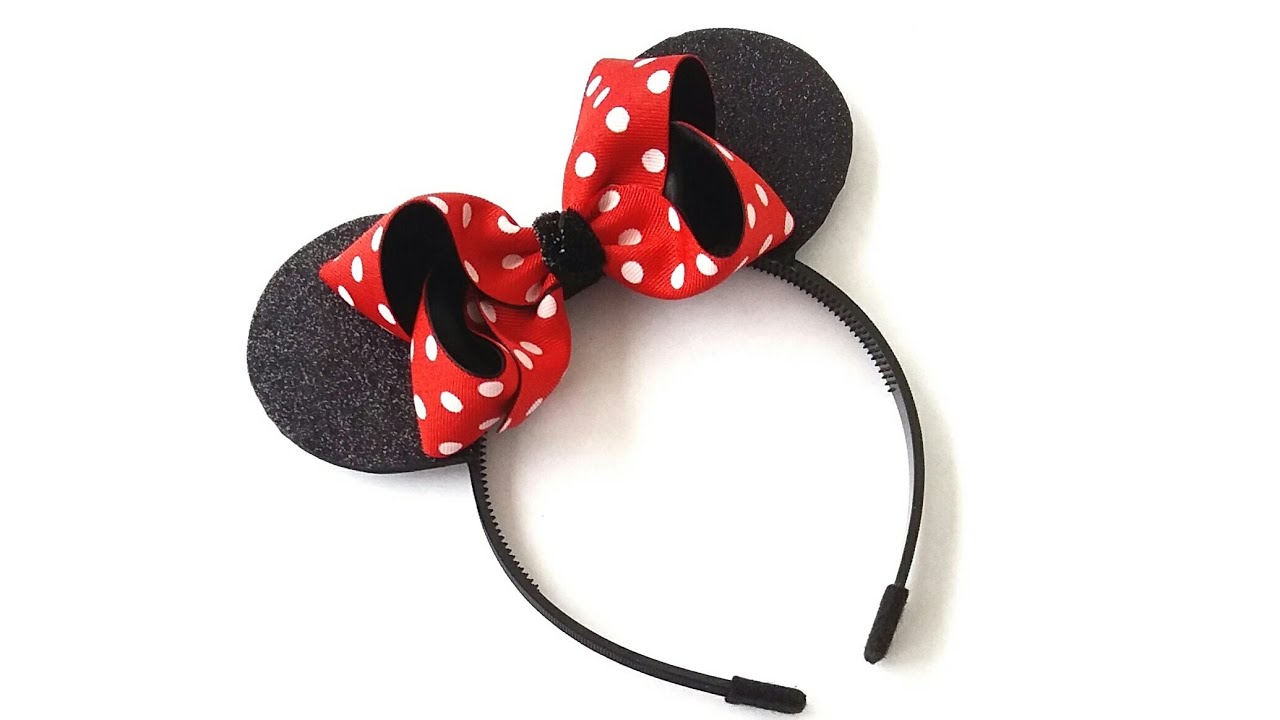 TIARA DA MINNIE LAÇO REMOVÍVEL