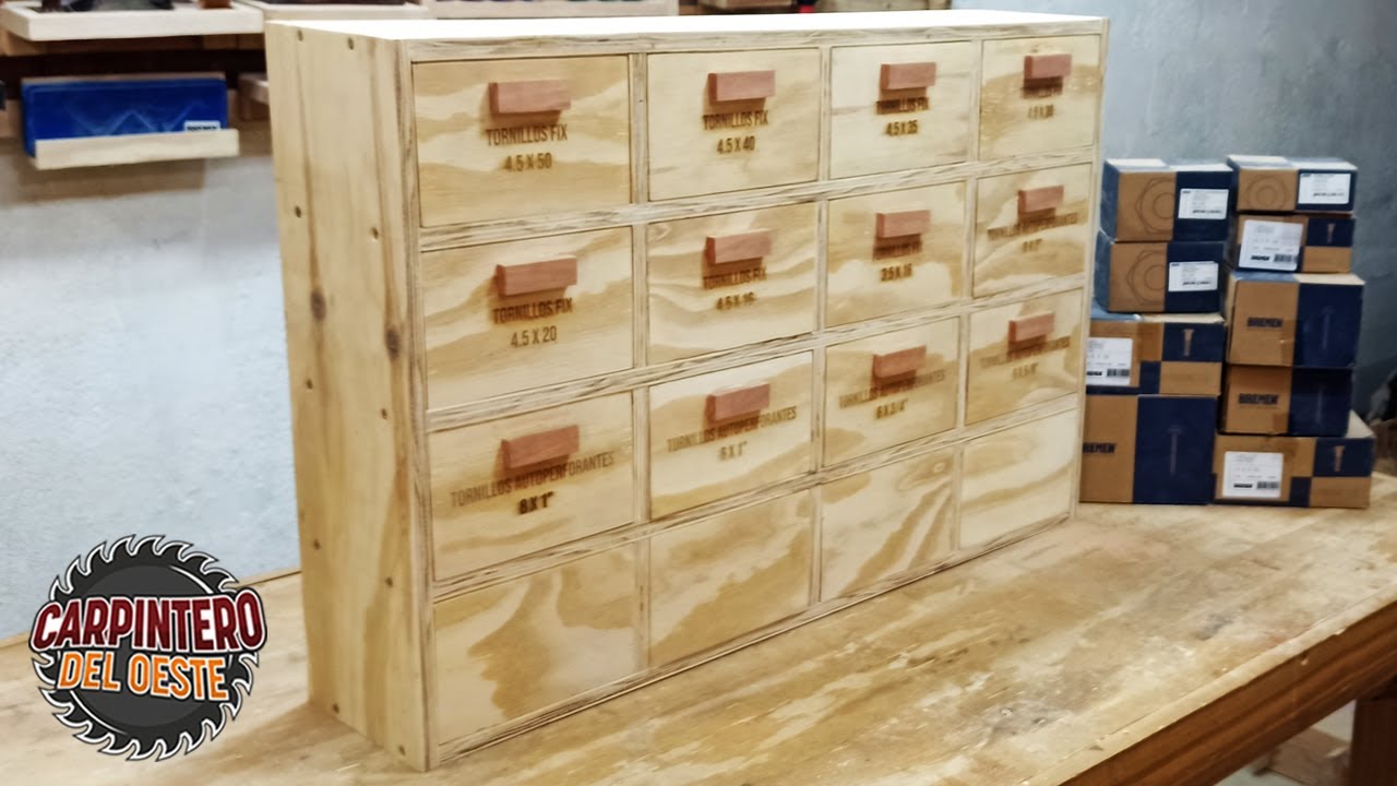 MIRA COMO HACER ESTE SIMPLE Y ECONOMICO ORGANIZADOR DE TORNILLOS Y VARIOS!! || SCREW ORGANIZER