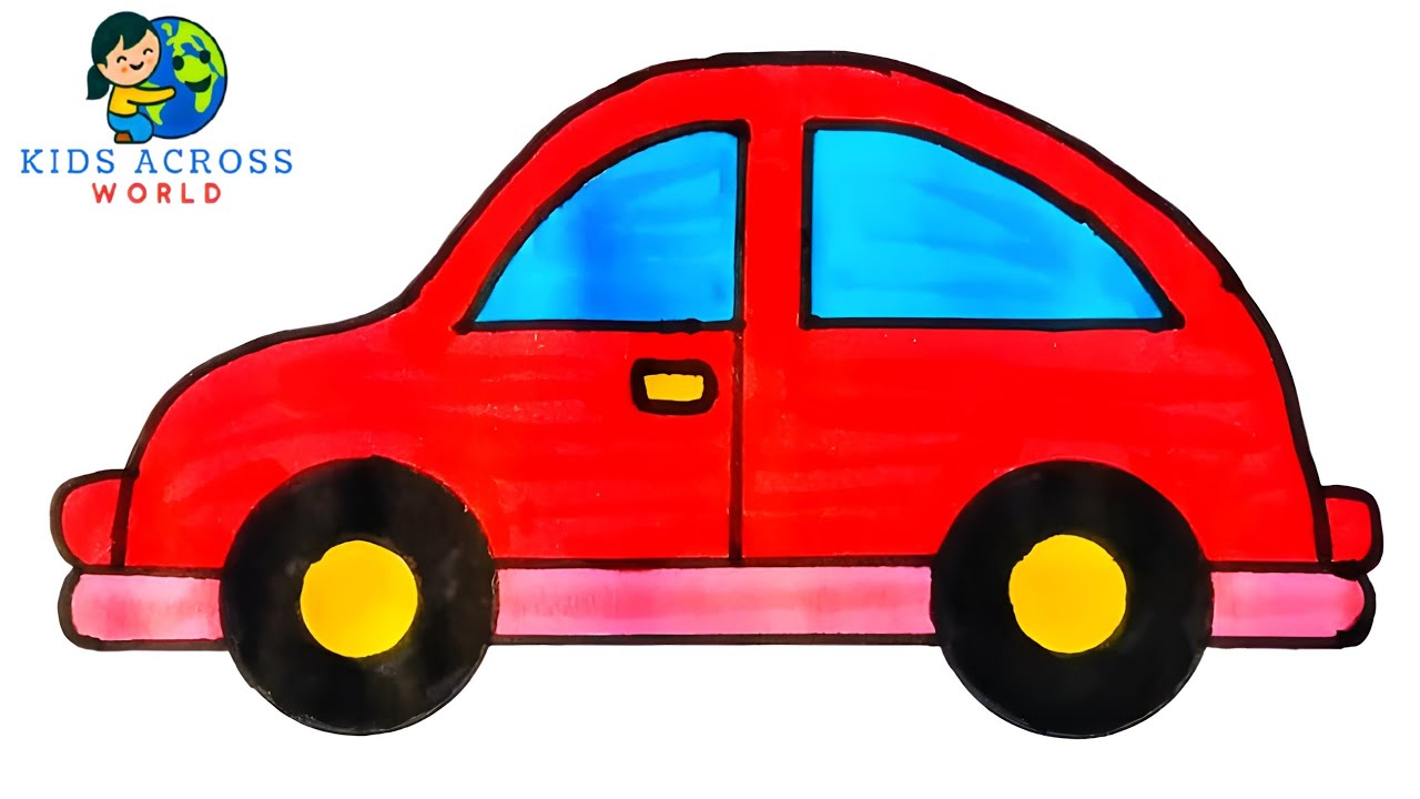 how to draw a car easy step by step #cardrawing #ukeasycardrawing #car #usa #usakids #australia #uk 