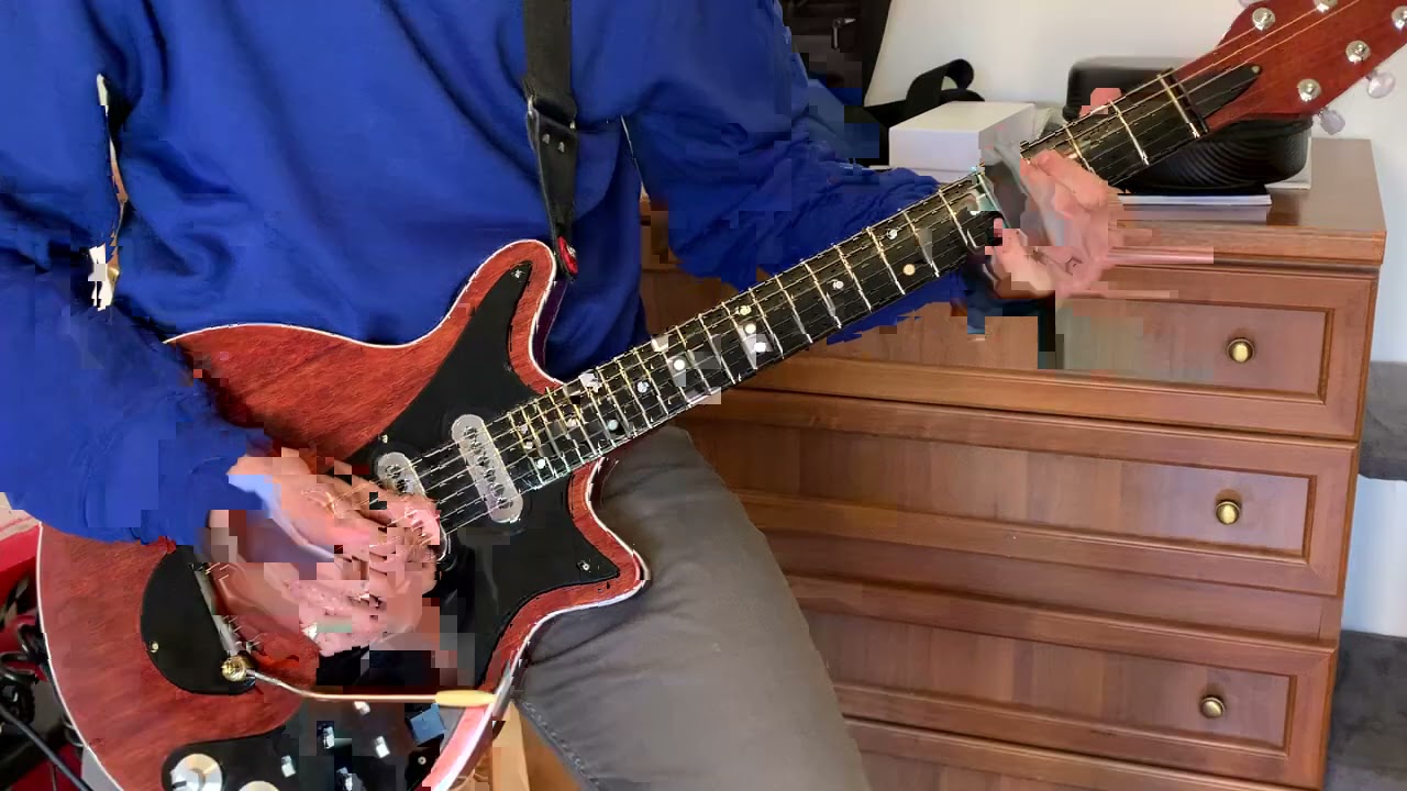 Who Wants To Live Forever - one take using AmpliTube