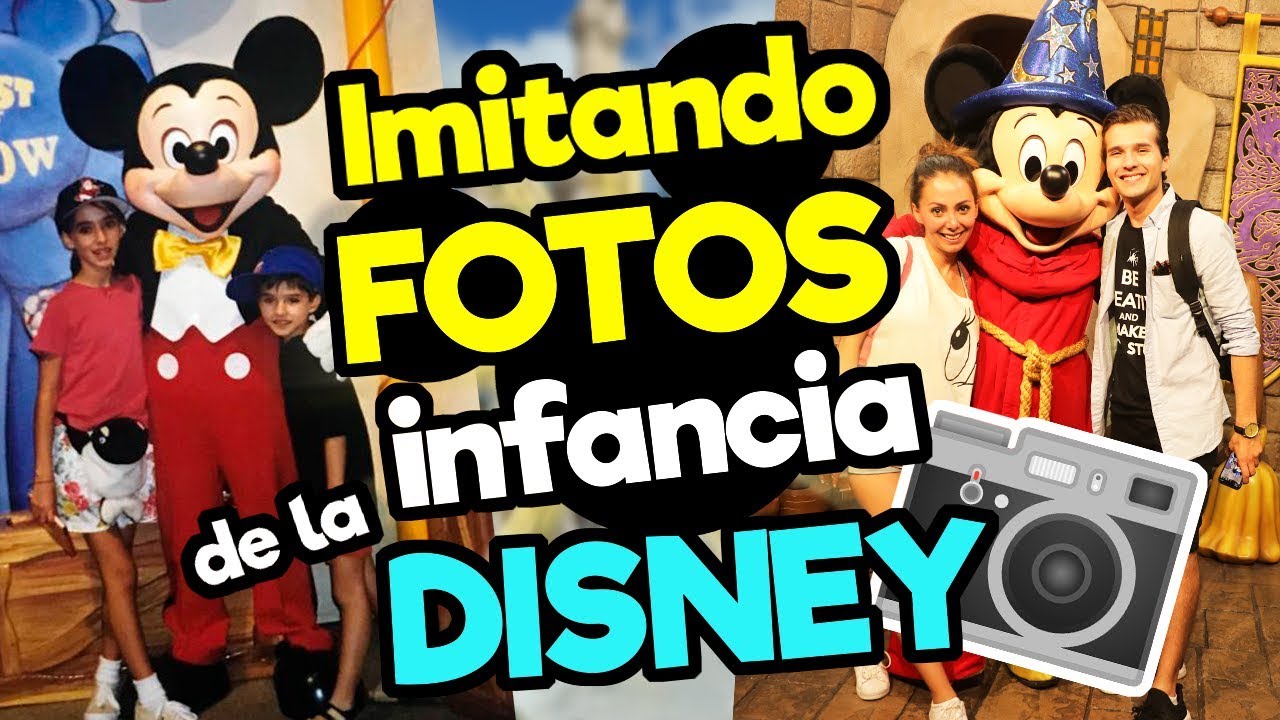 Imitando fotos de la infancia en DISNEY (CONCURSO)/ Memo Aponte