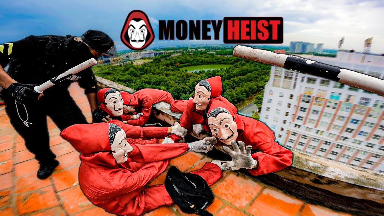 PARKOUR VS MONEY HEIST!  | No SURVIVE for BAD GUYS with POLICE closing in fast | (BELLA CIAO REMIX)