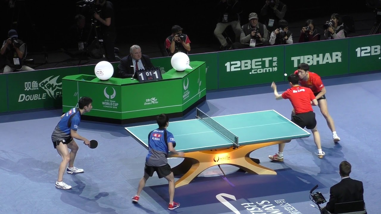 2018 ITTF Team World Cup - Xu Xin and Ma Long v Ueda Jin and Niwa Koki (private recording)