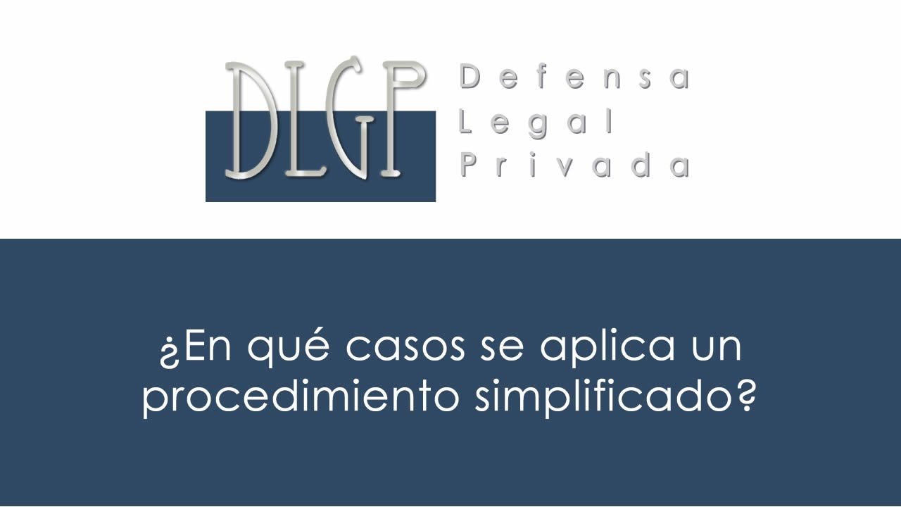 ¿En qué casos se aplica un procedimiento simplificado?