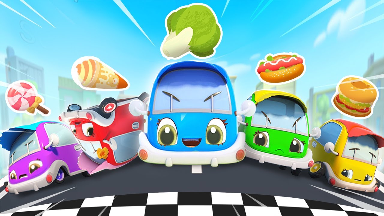 Lima Mobil Kecil Berlomba 🏆🚗🏁| Kebiasaan Baik | Lagu Anak-anak | BabyBus Bahasa Indonesia