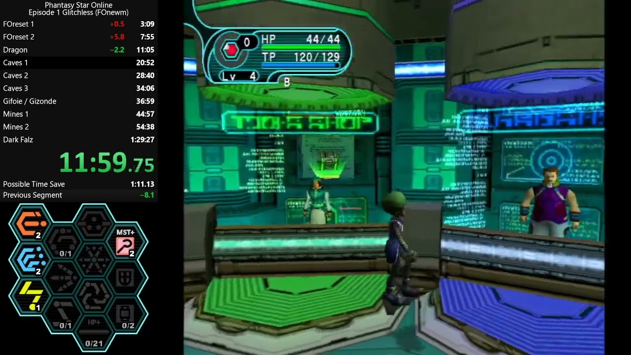 PSO Ep1 Glitchless Speedrun (FOnewm) - 1:26:08