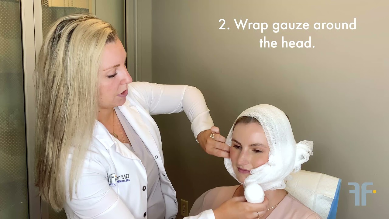 How to replace your bandages and wraps after facial plastic surgery