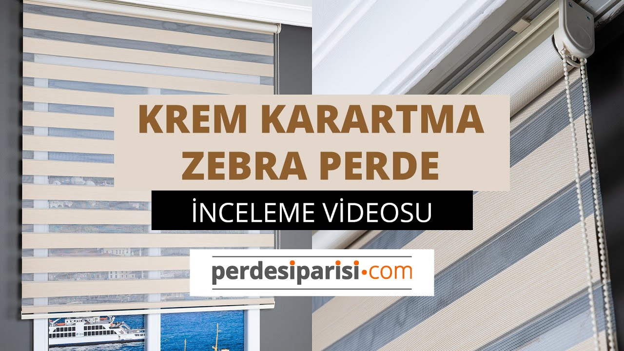 Krem Karartma Zebra Perde - PerdeSiparisi.com