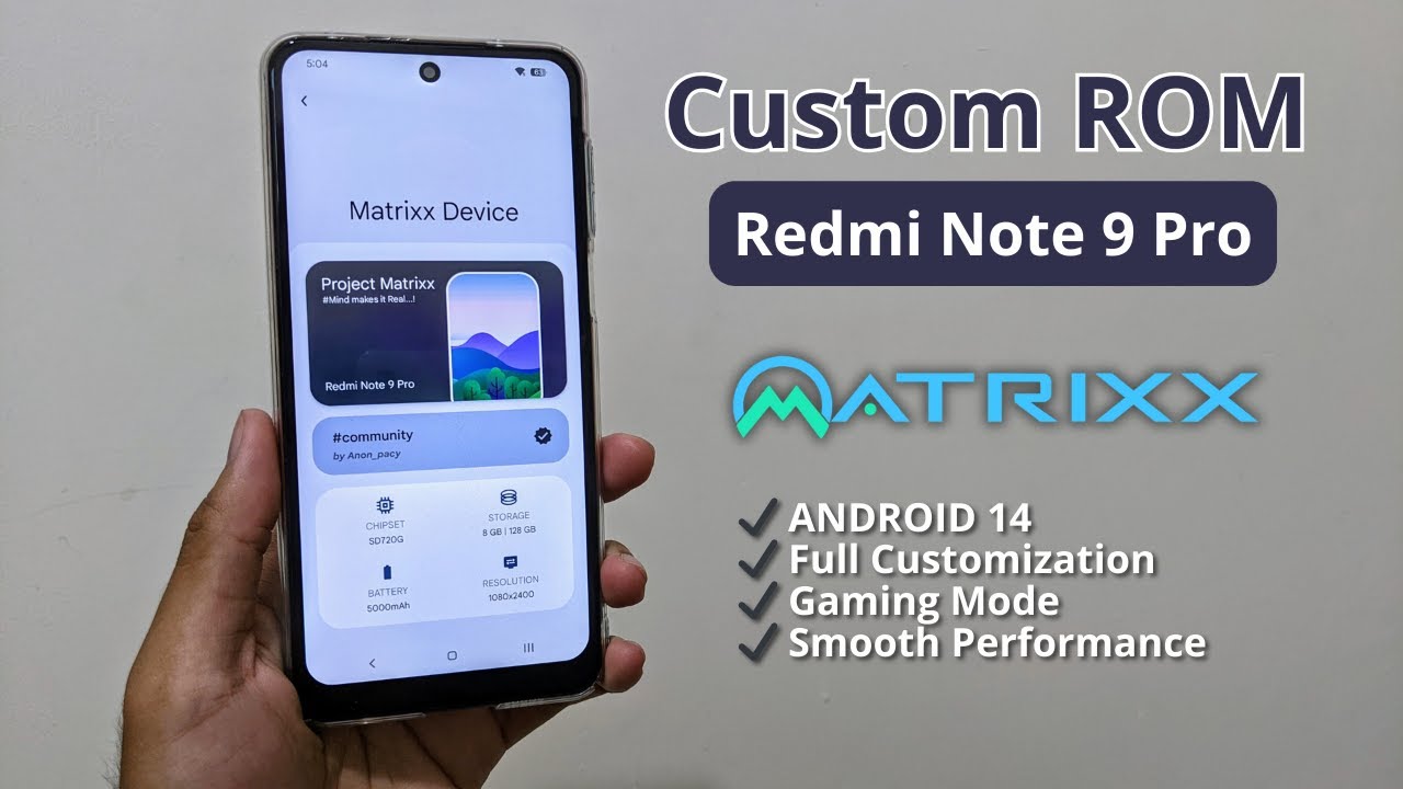 SULAP JADI ANDROID 14, AUTO MULUS!!! Oprek Redmi Note 9 Pro pake Custom ROM Project Matrixx [2024]