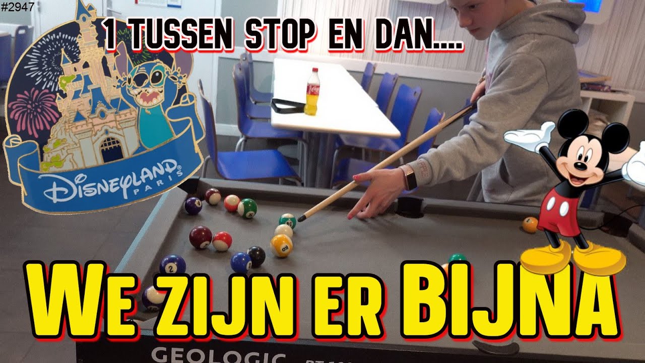 Vandaag VERTREKKEN we naar DISNEYLAND PARIJS. Ik heb er HEEL VEEL ZIN IN. Eerst een tussenstop #2947