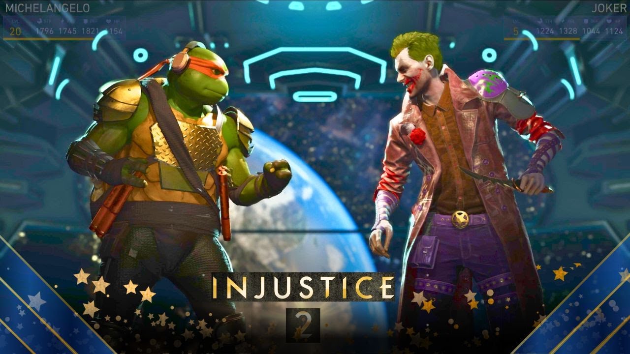Injustice 2 - Michelangelo Vs. Joker