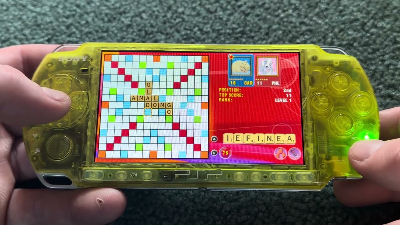 PSP-3001 Modded with a Translucent Yellow Shell and a Laminated IPS LCD Showcase!