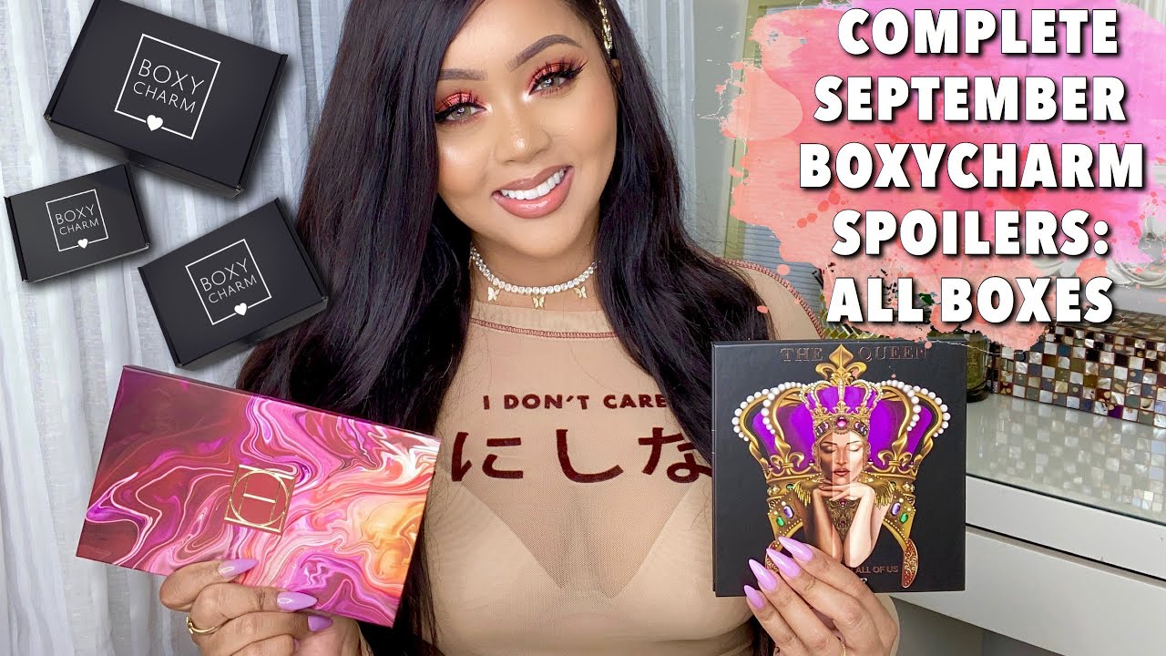 FULL BOXYCHARM SEPTEMBER 2020 SPOILERS - ALL BOXES || BASE, PREMIUM, & BOXYLUXE