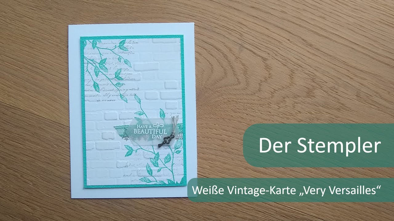 Weiße Vintage Karte 