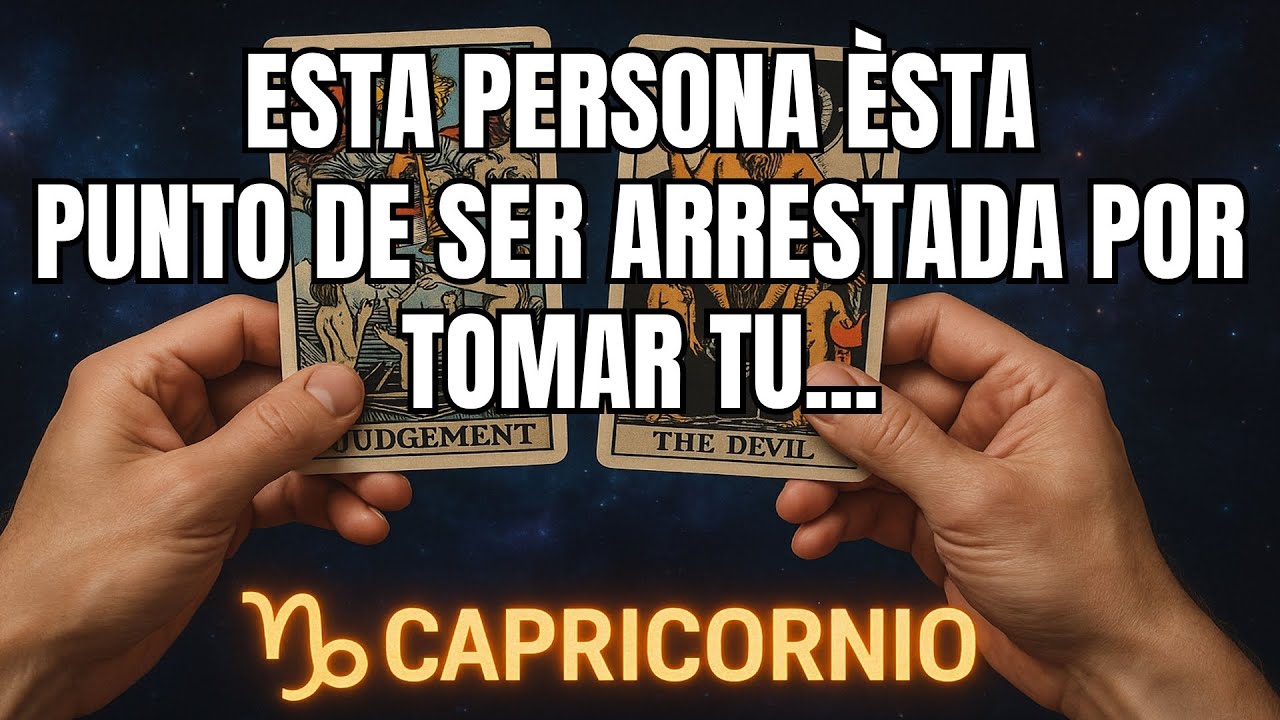 CAPRICORNIO♑️💥Dios está tratando de salvarte de un hombre. El nombre te sorprenderá... #tarot