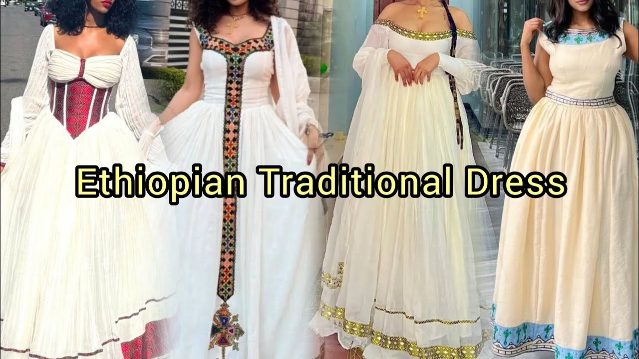 Ethiopian Traditional Dress // Habesha Cultural Dress // Fashion girls Clothes // @Silentgirls654 