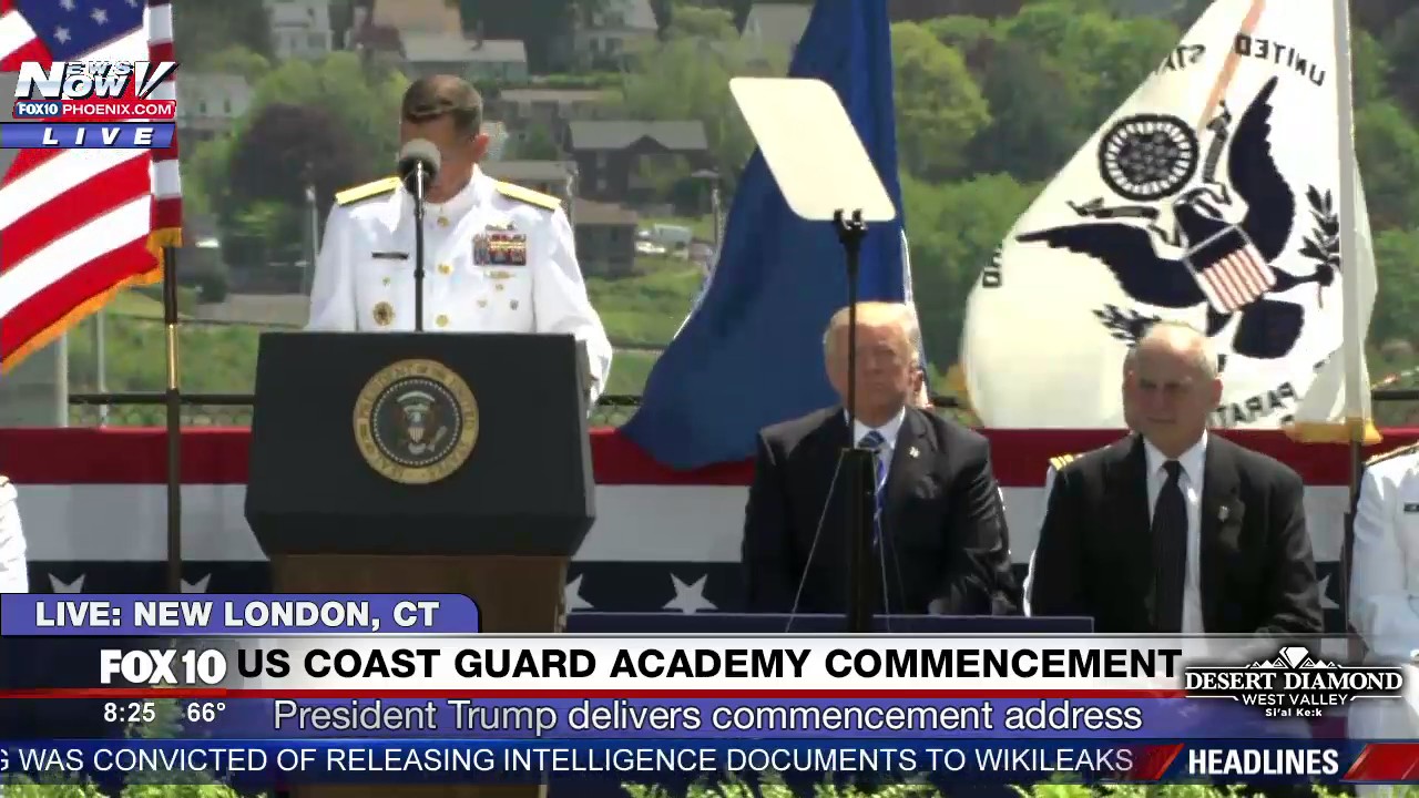 FNN: 2017 U.S. Coast Guard Academy Commencement Ceremony  (FULL EVENT)
