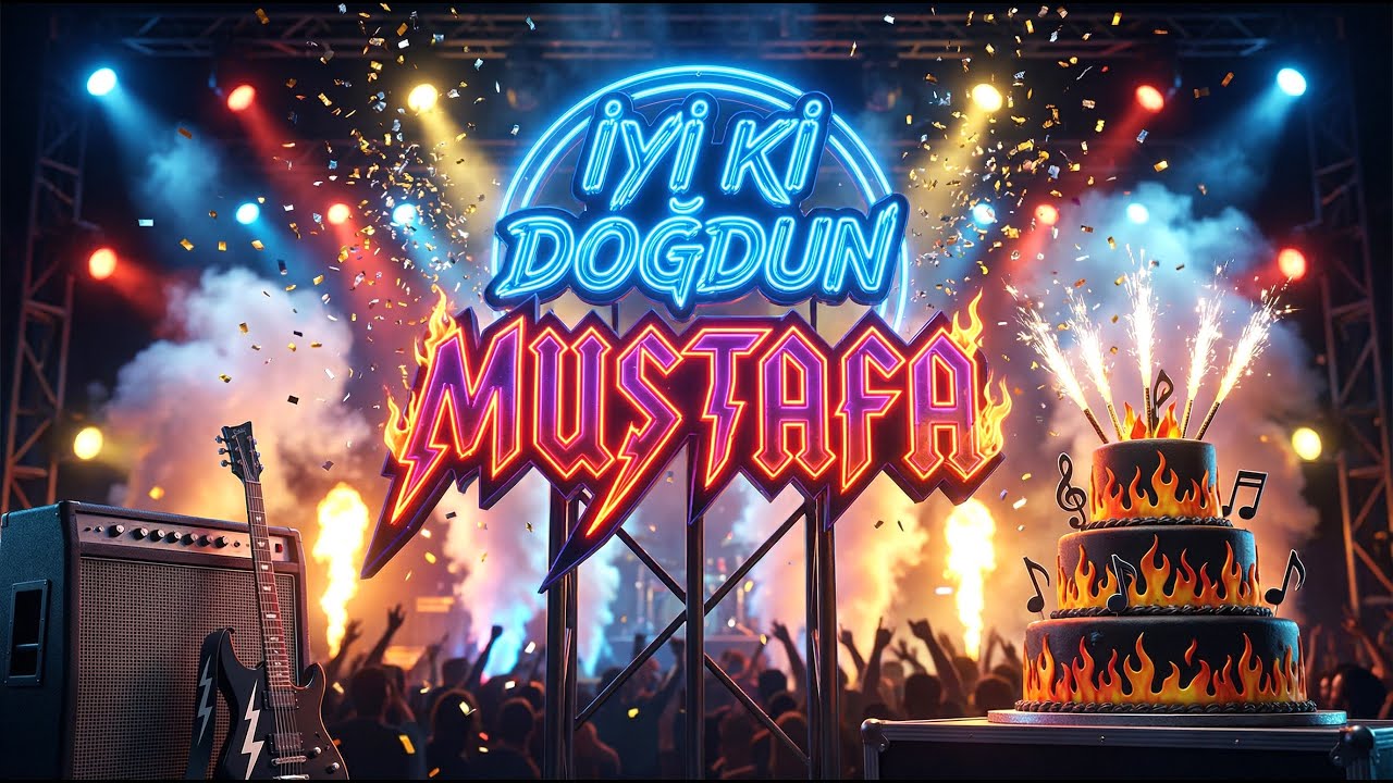 İyi ki Doğdun MUSTAFA - İsme Özel Hareketli Doğum Günü Şarkısı - Pop Rock