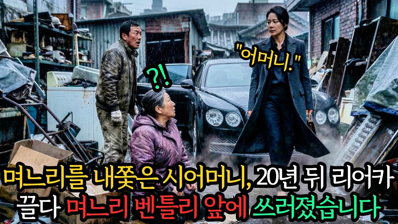 며느리를 내쫓은 시어머니 20년 뒤 리어카 끌다 그 며느리 벤틀리 앞에 쓰러졌습니다 #시어머니#며느리#사이다사연#인생드라마
