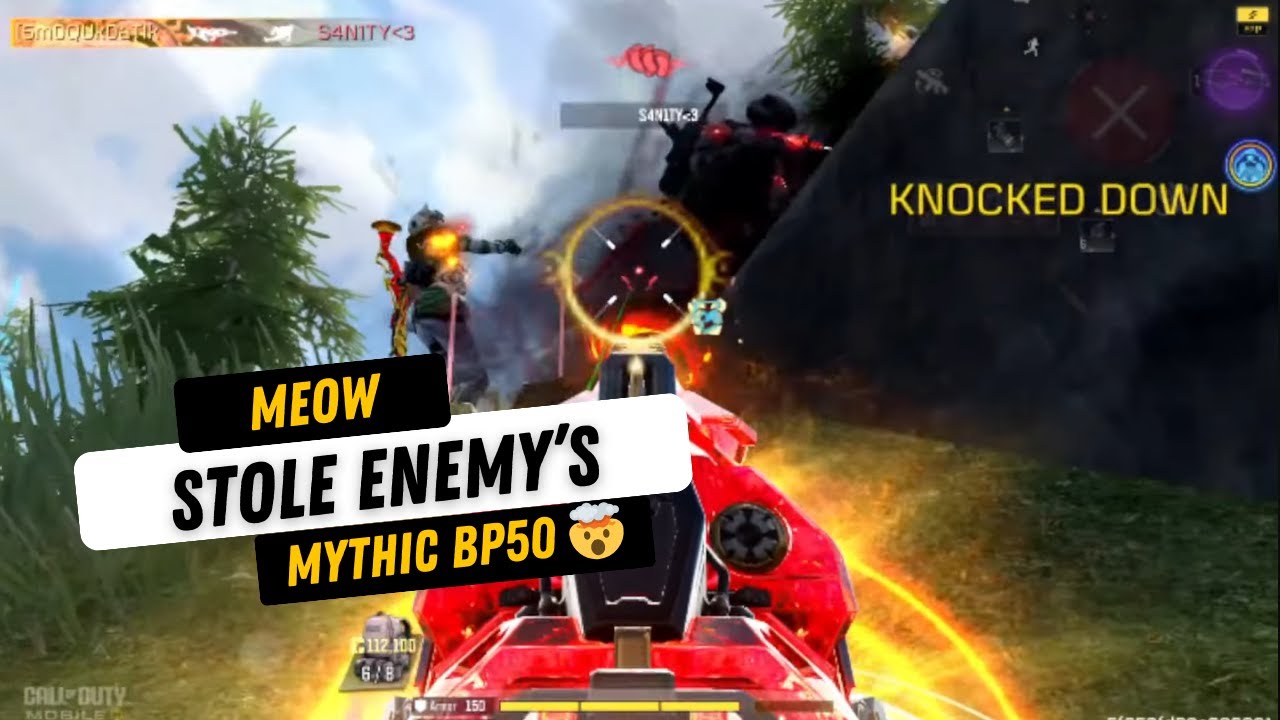 MEOW STOLE ENEMY'S MYTHIC BP50 🤯 AND WON THE MATCH | CODMOBILE, CALL OF DUTY MOBILE GAMEPLAY