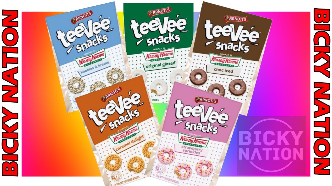Arnotts TeeVee Snacks Krispy Kreme Biscuits / Cookies Review by Bicky Nation. The Crumble