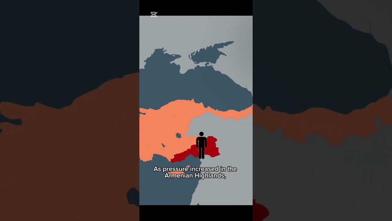 How did Armenia move it&rsquo;s country 640 Kms Westward?