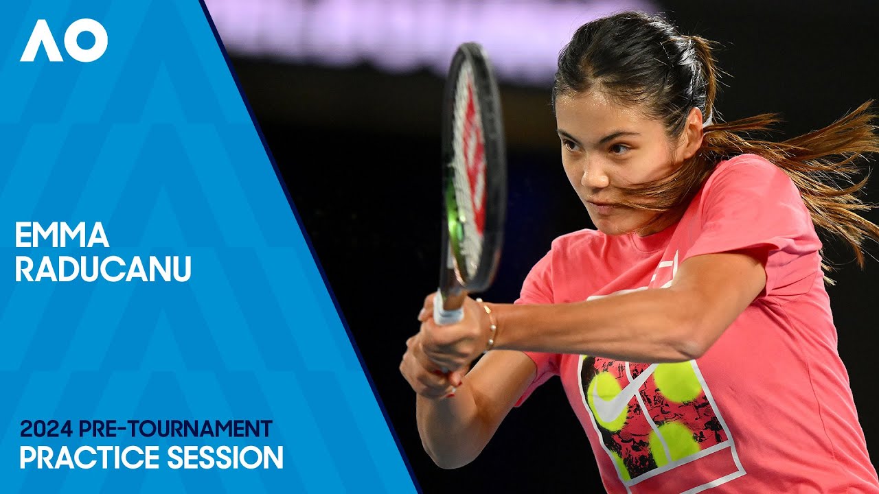 Emma Raducanu Practice Session | Australian Open 2024