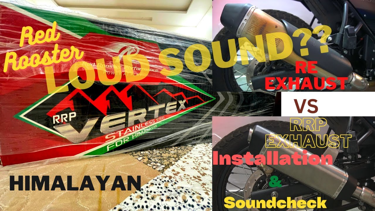 Red Rooster Performance Exhaust For Royal Enfield Himalayan | Unboxing | Installation | Sound Check