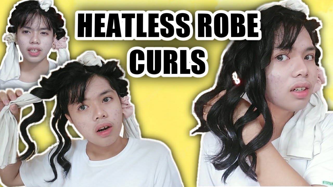 I Tried the Heatless Robe Curls on my Long Undercut Hair