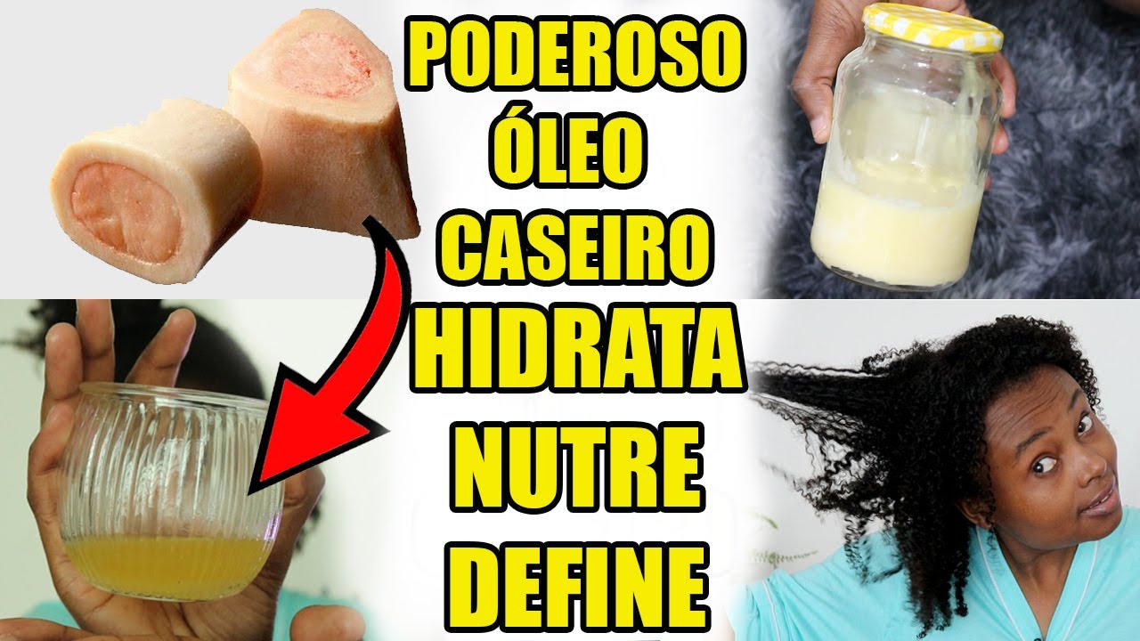 NÃO USE MUITO, seu Cabelo vai Hidratar, Nutrir e Definir COMO NUNCA - Óleo de Tutano