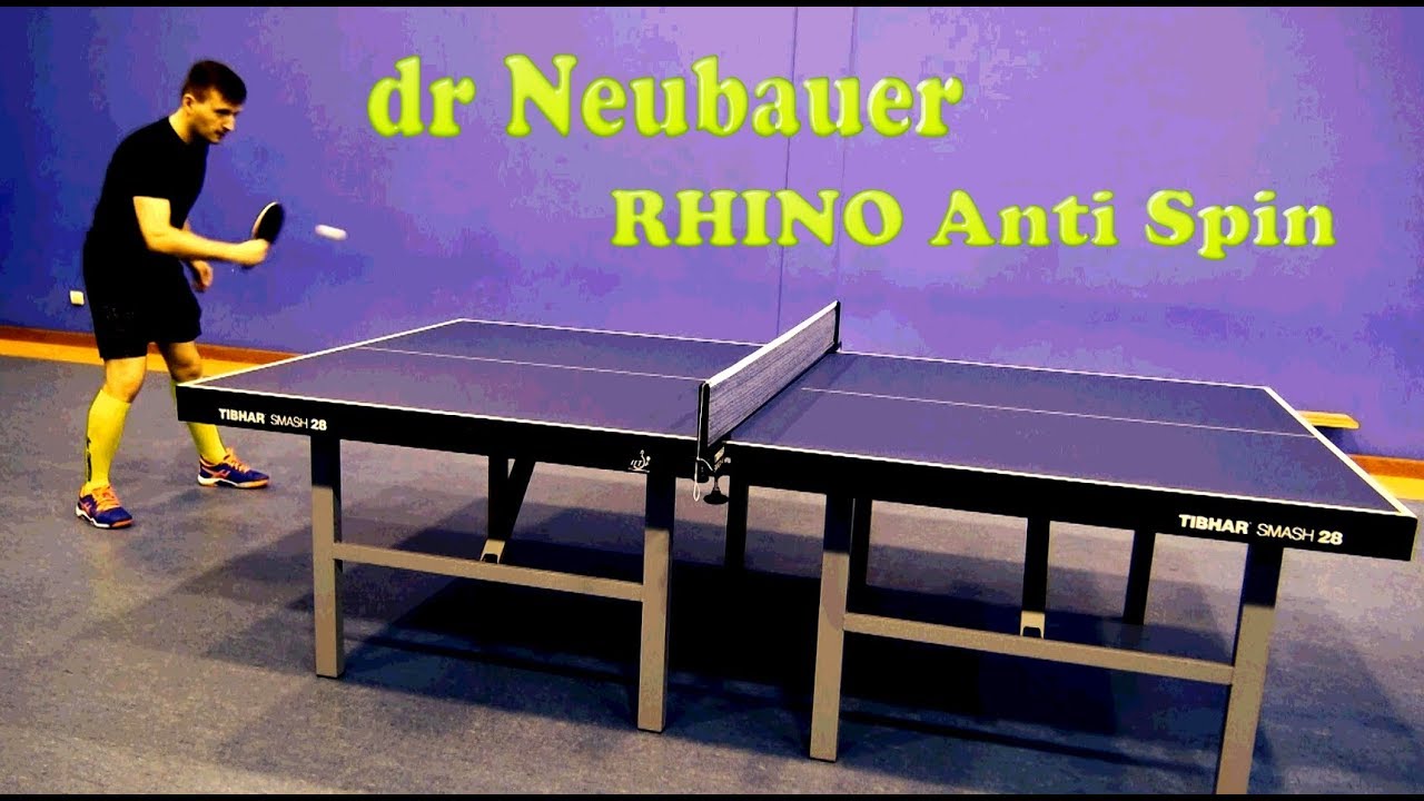 Review Dr. Neubauer Rhino + Anti Spin - table tennis