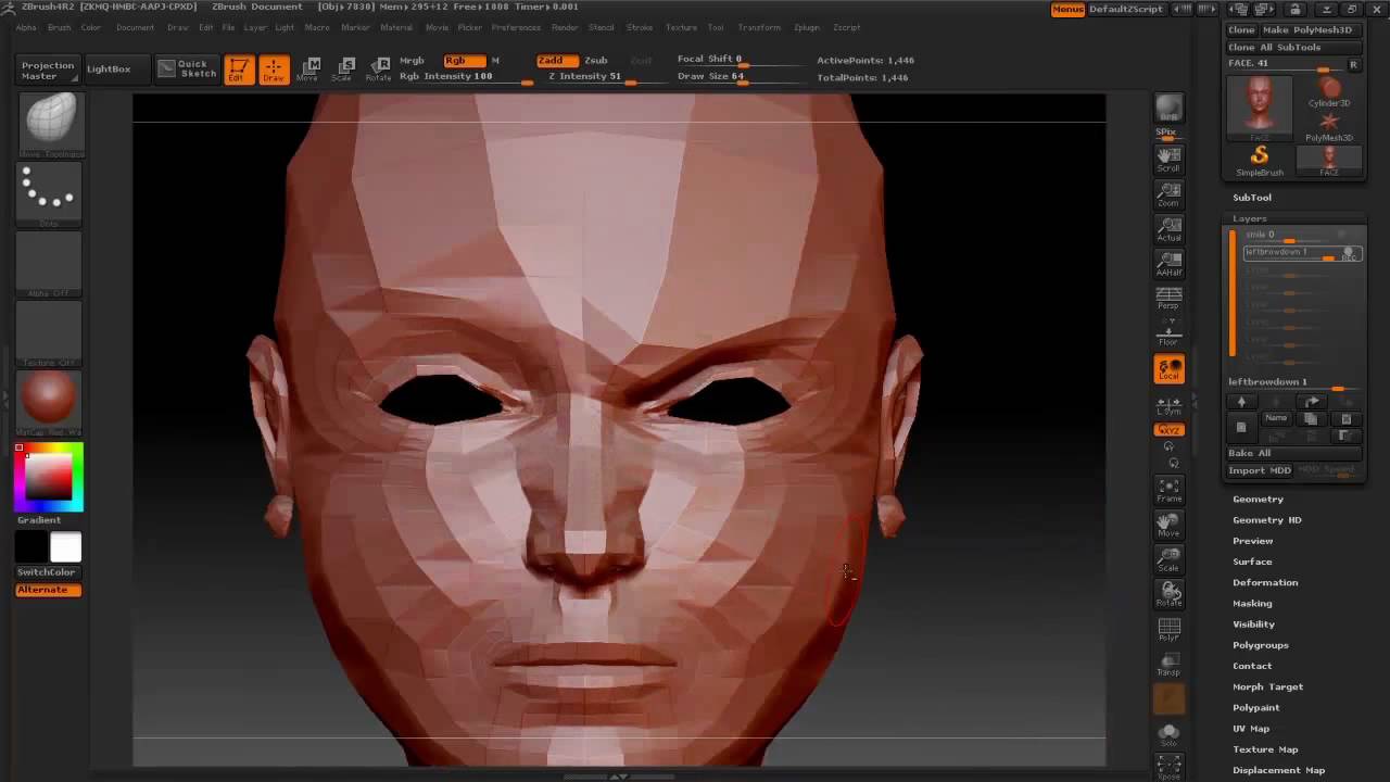 How to creat blend shapes in zbrush
