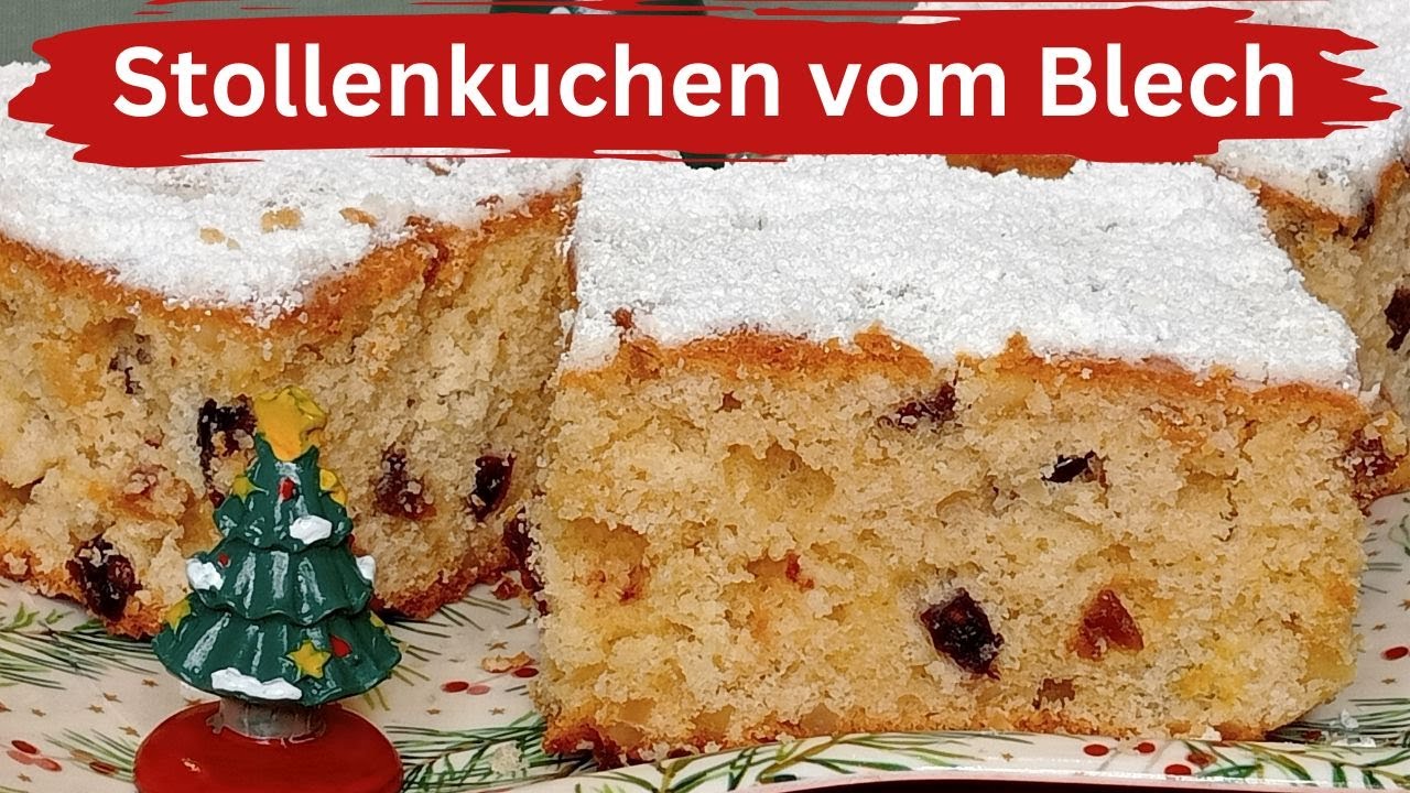 Stollenkuchen vom Blech
